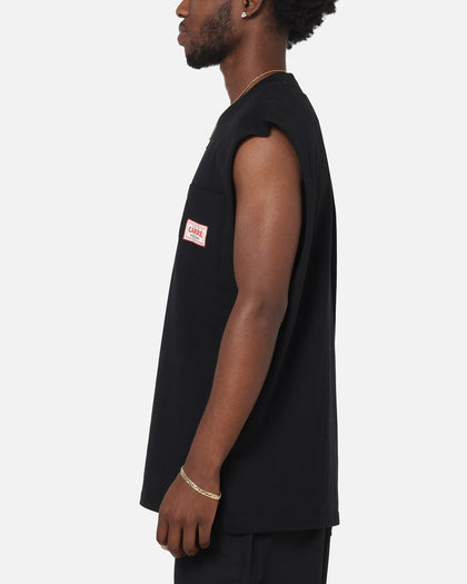 Carre Pocket Muscle T-Shirt Black