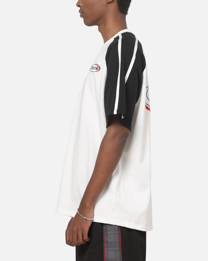 Carre Raglan Stripe T-Shirt White