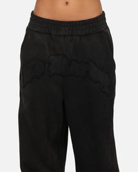 Ed Hardy Fray Track Pants Black