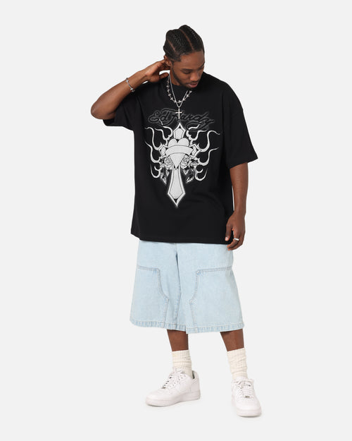 Ed Hardy Cross My Heart T-Shirt Black