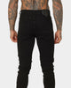 Saint Morta Index Distressed Biker Jeans Black