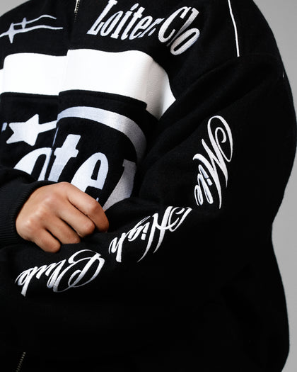 Loiter Aviation Bomber Jacket Black
