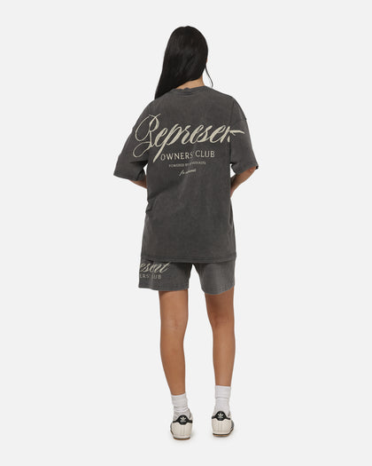 Represent Owners Club Script T-Shirt Vintage Grey