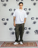 Carre Side Script Oversized T-Shirt White/Red