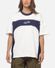 Carre Athletic Panel Crew T-Shirt Off White