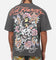 Ed Hardy Floral Skull T-Shirt Charcoal