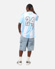 Carre Prestige Football T-Shirt Light Blue/White