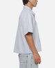 Carre District Woven Button Up Shirt Dusty Blue