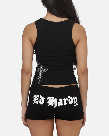 Ed Hardy Women's Crossed Tank Black