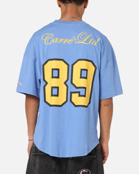 Carre Hitta Grid Iron T-Shirt Blue/Yellow