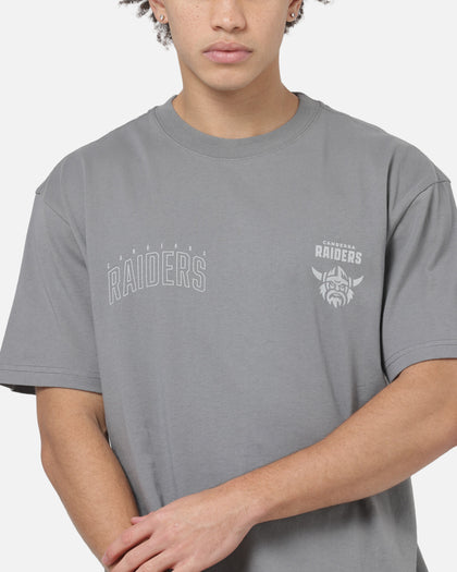 Bleacher Athletic Canberra Raiders NRL Attrition Solid T-Shirt Grey