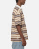 Vouseti Post Game Polo Shirt Latte Multi Stripe