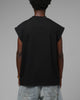 Loiter Script Muscle T-Shirt Black