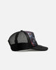 Loiter Airbrush Panther Trucker Snapback Cap Black