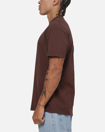 Carre Box Check T-Shirt Brown