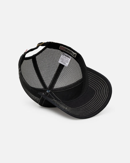 S Double Shop Relaxed Trucker Strapback Black