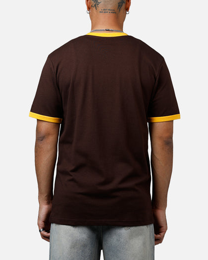 New Era San Diego Padres Throwback V-Neck T-Shirt Brown