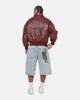 Ed Hardy Studded Bomber Jacket Red