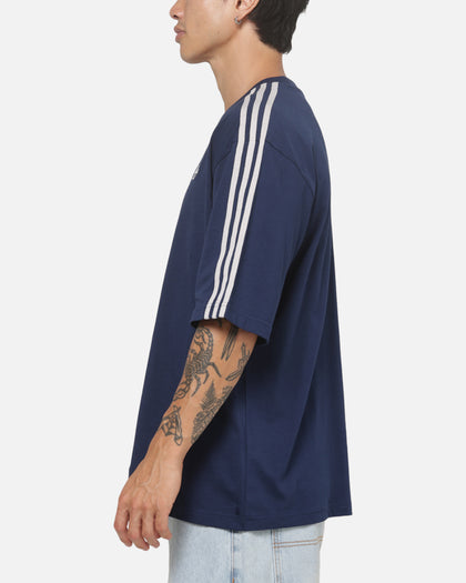 Adidas 3 Stripes Oversized T-Shirt Night Indigo