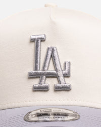 New Era Chicago Bulls 'Chrome Grey' 9FORTY A-Frame Snapback White/Silver