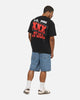 73Studio X WWE CM Punk My Life Rules Vintage T-Shirt Black Acidwash