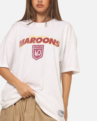 Mitchell & Ness Queensland Maroons 27 X Series Vintage T-Shirt White