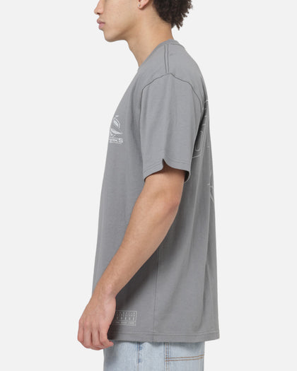 Bleacher Athletic Cronulla Sharks NRL Attrition Solid T-Shirt Grey