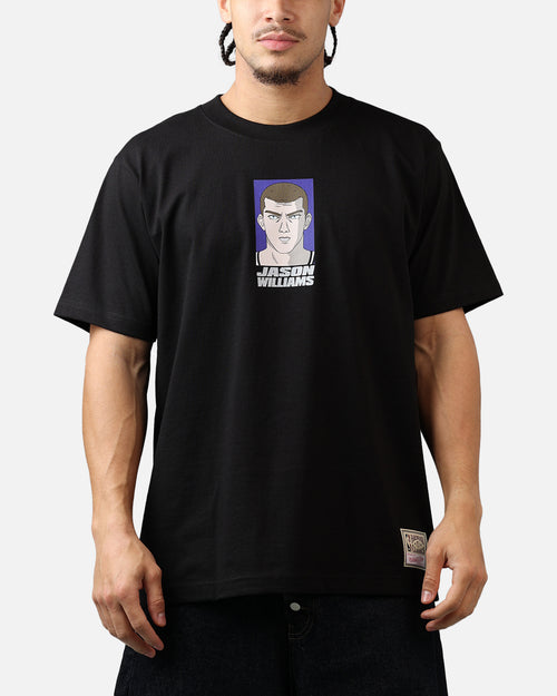 Mitchell & Ness Sacramento Kings Jason Williams Cartoon T-Shirt Black