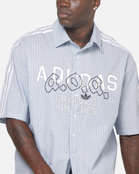 Adidas Originals Poplin AOA Button Up Shirt Night Indigo