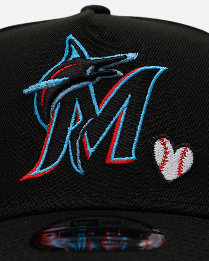 New Era Miami Marlins 'Baseball Hearts' 9FORTY A-Frame Snapback Official Team Color