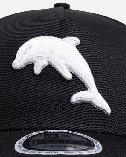New Era Dolphins 'NRL Glow In The Dark' 9FORTY A-Frame Snapback Black