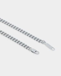 NXS 7mm Cuban Chain White Gold