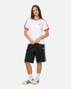 Adidas Women's 3 Stripe T-Shirt White/Red