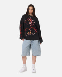 73Studio X Diablo Halloween Evil Is Coming Back Long Sleeve T-Shirt Vintage Black