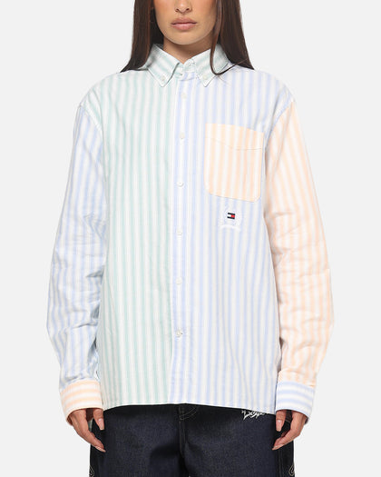 Tommy Jeans Relaxed Oxford Fun Shirt Light Blue/Multicolour