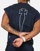 Saint Morta Athletc Cut Off Sweat T-Shirt Dark Royal