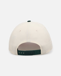 New Era Texas Rangers 'Pink Satin Hearts Green' 9FORTY A-Frame Snapback Chrome/Dark Green