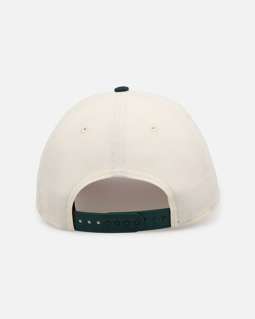 New Era Texas Rangers 'Pink Satin Hearts Green' 9FORTY A-Frame Snapback Chrome/Dark Green