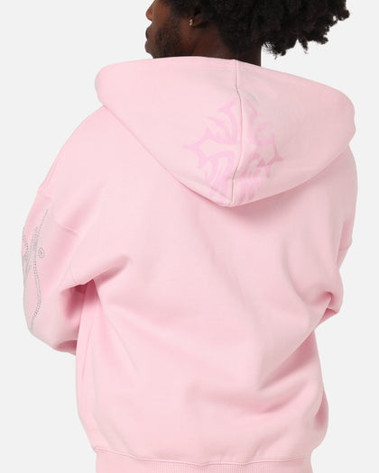 Ed Hardy Trinity Zip Hoodie Pink