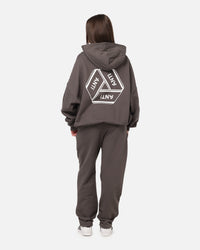 The Anti Order Reverse Logo Hoodie Charcoal Grey