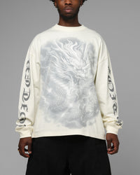 Loiter Drako Airbrish Long Sleeve T-Shirt White