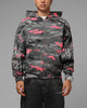 Loiter Hybrid Patch Zip Hoodie Black Camo