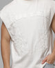 Loiter Cyber Applique Muscle T-Shirt White