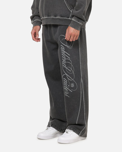 Mitchell & Ness Las Vegas Raiders Star Script Relaxed Track Pants Washed Black