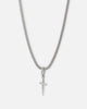 Saint Morta Dagger Pendant White Gold