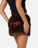 Ed Hardy Women's Bizzard Mini Skirt Brown