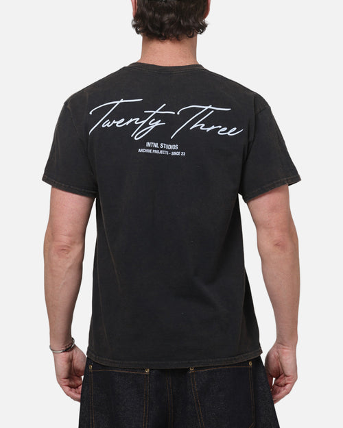 XXIII Script T-Shirt Black/Blue