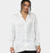 Last Kings Floridian Long Sleeve Button Up White