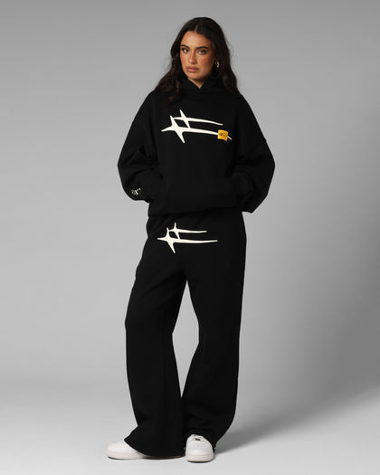 Loiter Hybrid Premium Hoodie Black