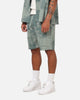 Saint Morta Solis Textured Shorts Petrol Green